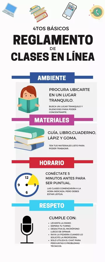 Infografía Sobre Normas De Clase Virtual Profe Social